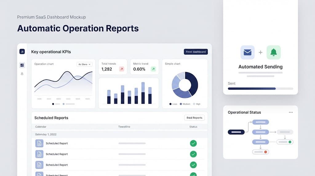Reportes automáticos de operación